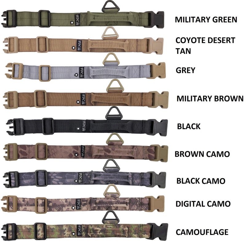 FDC Heavy Duty Dog Tactical Collar with Handle 1.5in Width Training Military Army TAG Hole Medium Large M, L, XL, XXL (XL: Neck 16" - 20", Camouflage) - Image 5